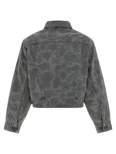 Carhartt Duck Orell Puffer Jackets Gray In Gray