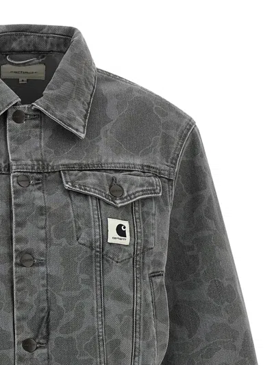 Carhartt Duck Orell Puffer Jackets Gray In Gray
