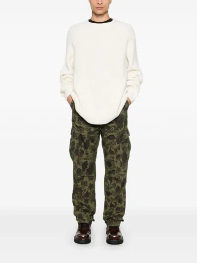 Carhartt Wip Main Duck Cargo Cotton Trousers In Green