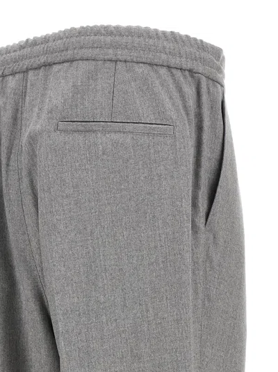 Brunello Cucinelli Front Pleat Pants In Gray