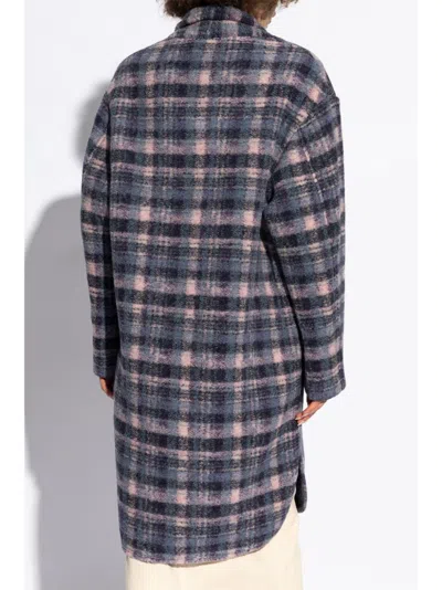 Isabel Marant Étoile Marant Etoile Gabriel Wool Blend Coat In Blue