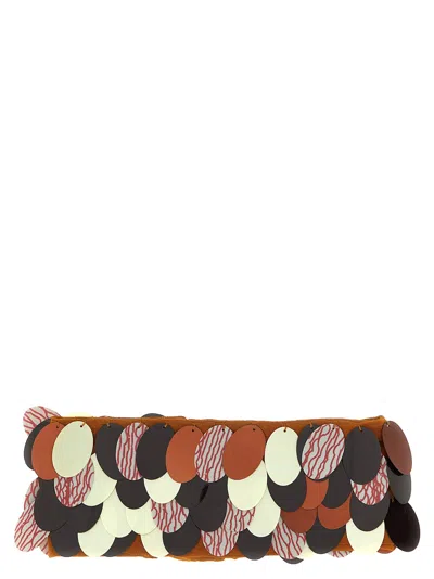 Dries Van Noten Sequin Embellished Gilbert Choker Necklace In Brown