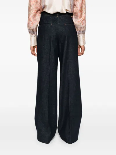 Zimmermann Wide-legged Jeans Illustration Design For In Blue