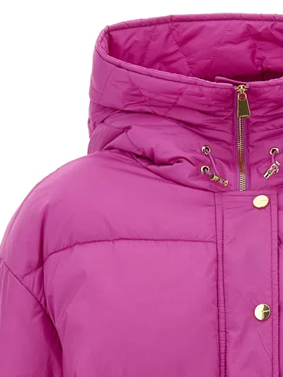 Pinko Impasto Puffer Jackets Purple In Pink