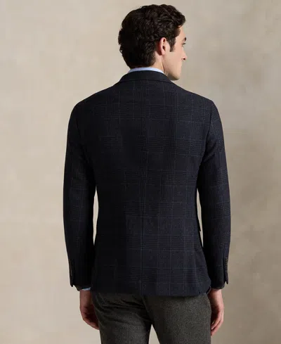Polo Ralph Lauren Check-pattern Buttoned Blazer In Black