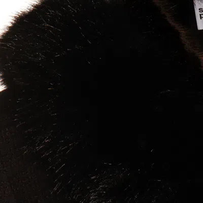 Self-portrait Black Tailored Boucle Fur Jacket Clothing In Black