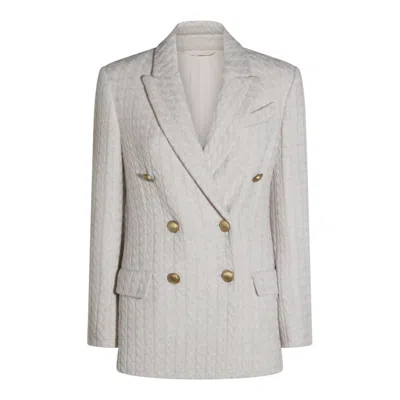 Brunello Cucinelli Jackets Madre Perla In Gray
