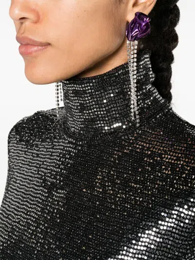 Isabel Marant Joyela Shiny High-neck Top