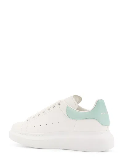 Alexander Mcqueen Leather Sneakers With Thick Sole And Perforated Design