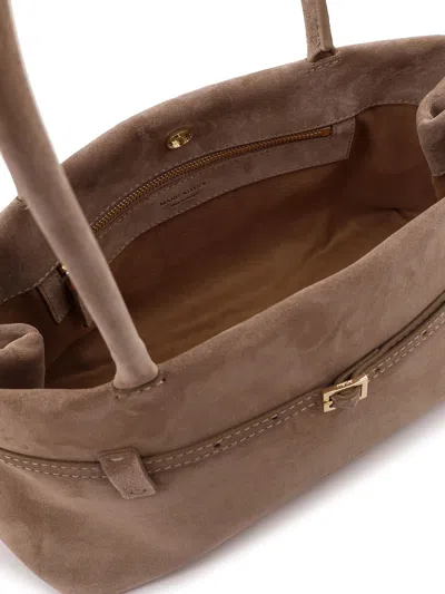Manu Atelier Le Cambon East West Suede Shoulder Bag