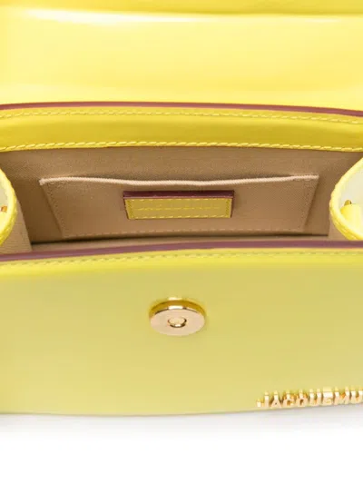 Jacquemus Le Chiquito Moyen Boucle Leather Handbag In Yellow