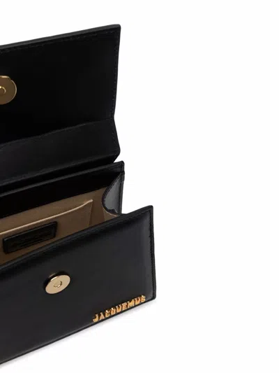Jacquemus Le Chiquito Noeud Leather Handbag In Black