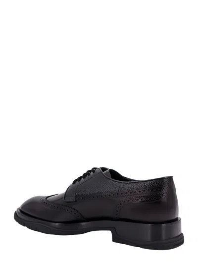 Alexander Mcqueen Alexander Mc Queen Textured Derby Shoes In Black
