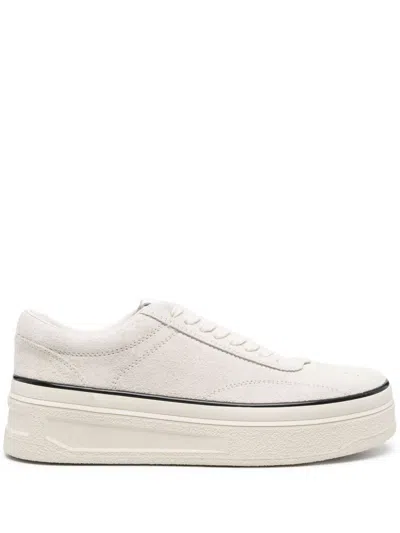 Jil Sander Leather Sneakers For Everyday In White