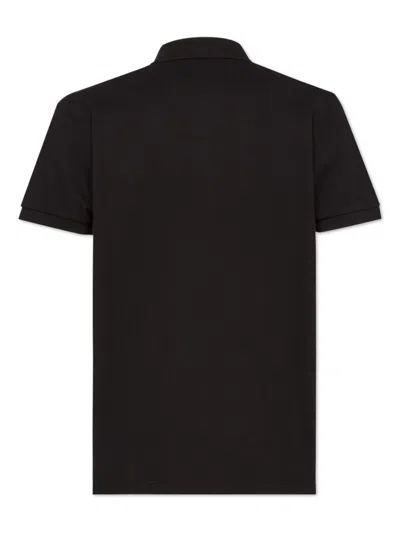 Dsquared2 Logo Cotton Polo Shirt In Black