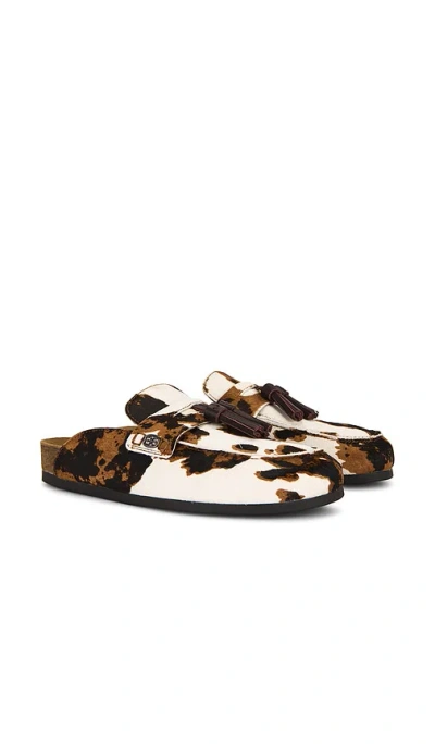 Sam Edelman Astrid Mule Brown Cow Print Calf Hair In Brown