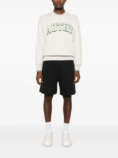 Autry Logo Jersey Sweatshirt In White