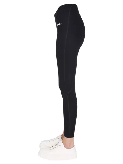 Jil Sander Women Logo Print Leggings In Black