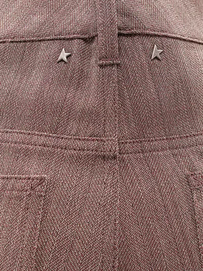 Golden Goose Marley Virgin Wool Blend Trousers In Pink