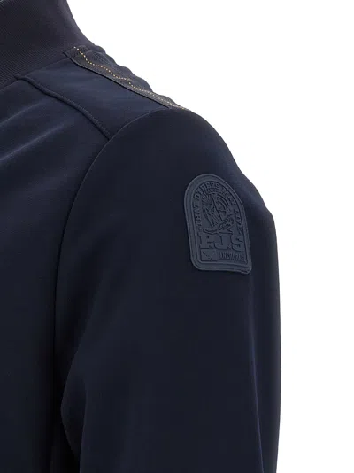 Parajumpers Mckay Zip-front Logo-patch Jacket In Blue