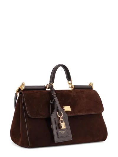 Dolce & Gabbana My Sicily Suede Shoulder Bag