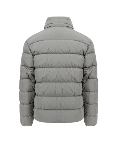 C.p. Company Nylon Down Jacket In Gray