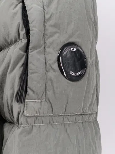 C.p. Company Nylon Down Jacket In Gray