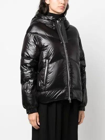 Woolrich Nylon Down Jacket In Black