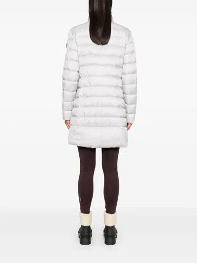Peuterey Nylon Midi Down Jacket In White