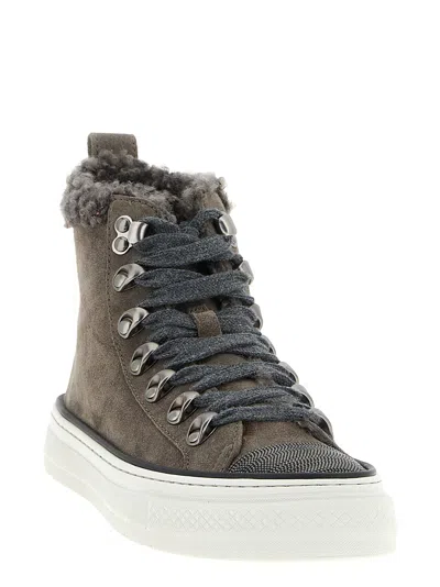 Brunello Cucinelli Precious Toe Sneakers