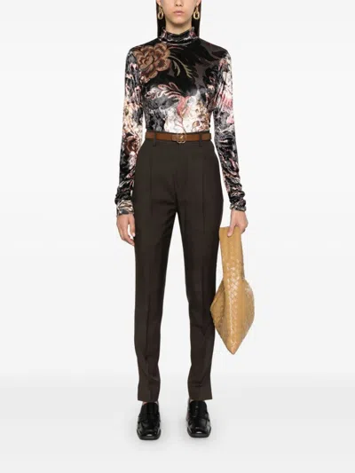 Etro Printed High-neck Sweater In Multi