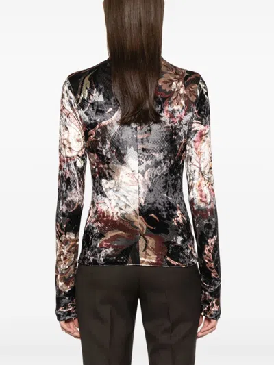 Etro Printed High-neck Sweater In Multi
