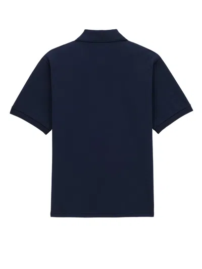 Saint Laurent Cassandre Polo Shirt In Blue