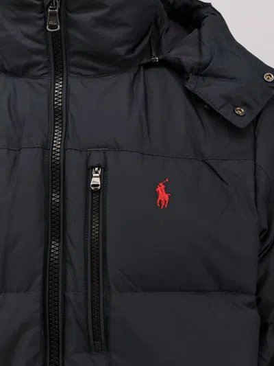 Polo Ralph Lauren Gorham Water-repellent Ripstop Fabric Down Jacket Clothing In Black