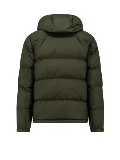 Polo Ralph Lauren Logo Embroidered Hooded Down Jacket In Green
