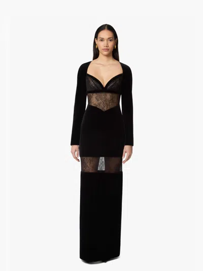 Nina Ricci Long Velvet Dress