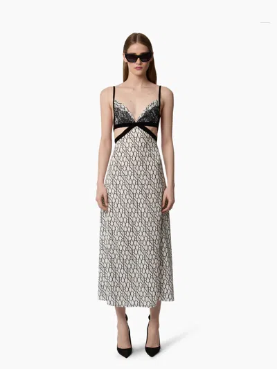 Nina Ricci Printed Satin Dress