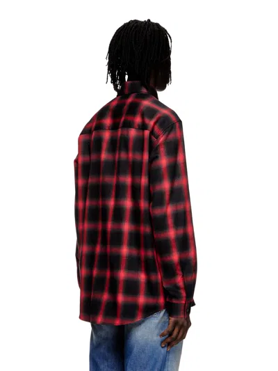 Diesel S-simply-check-hgbt Shirt And Blouse Black In Multi