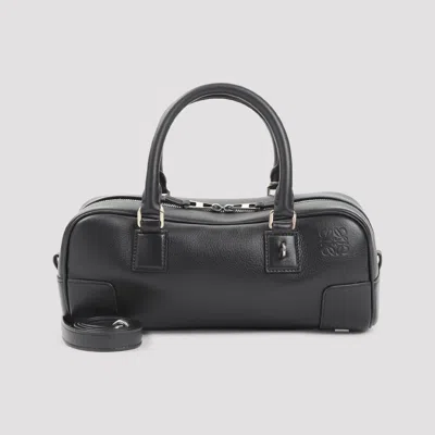 Loewe Elongated Rectangular Shoulder Bag With Silver Hardware