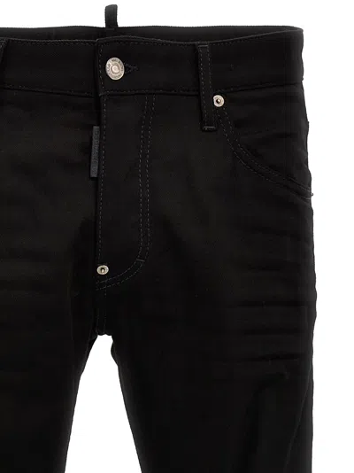 Dsquared2 Dsquared Black Stretch Denim Cool Guy Jeans In Black