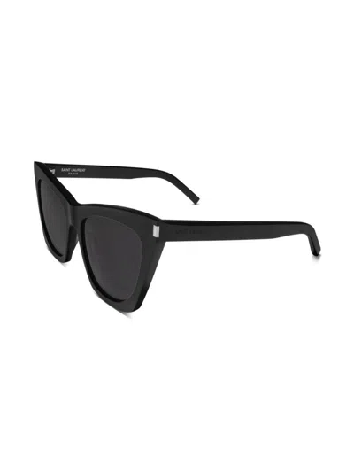 Saint Laurent Sl 214 Sunglasses In Black
