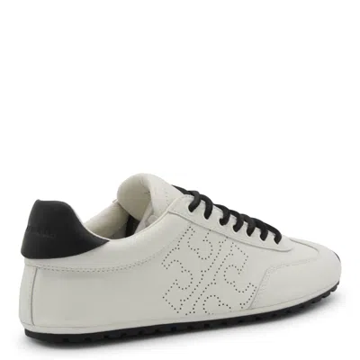 Tory Burch Field Perforated Logo Sneakers In White