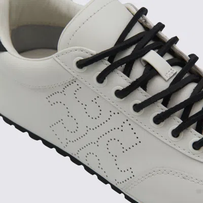 Tory Burch Field Perforated Logo Sneakers In White