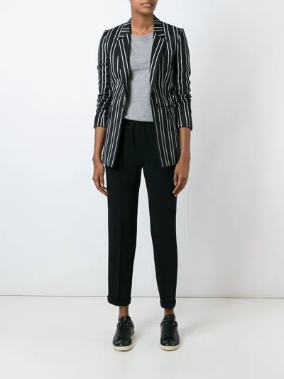 Alberto Biani Stripe Detail Tailored Trousers In Black