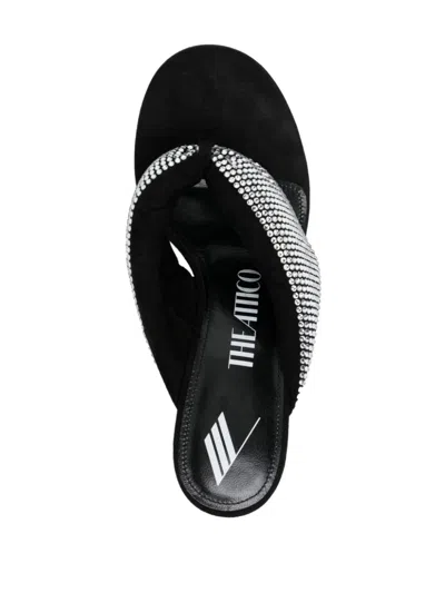 Attico Strass Embellished Thong Sandals