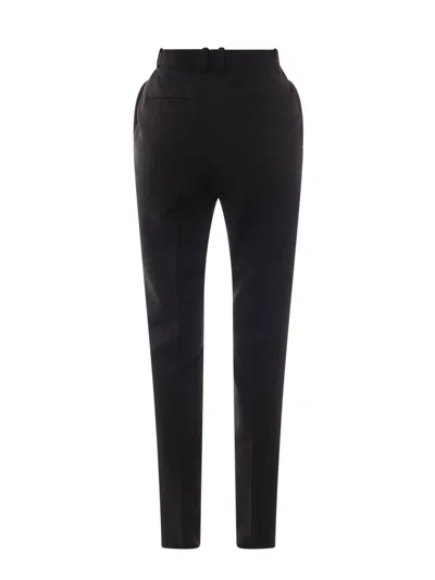 Saint Laurent Sustainable Virgin Wool Trouser In Black