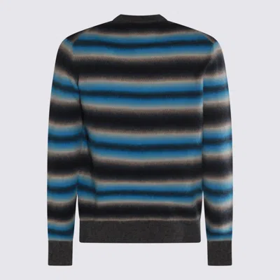 Piacenza Cashmere Multicolor Wool Knitwear In Blue