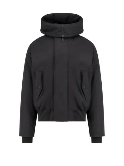 Dsquared2 Giubbino Techno Down Bomber In Nylon In Blue