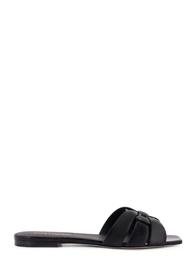 Saint Laurent Tribute Patent Leather Sandals