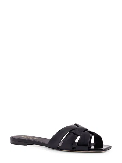 Saint Laurent Tribute Patent Leather Sandals